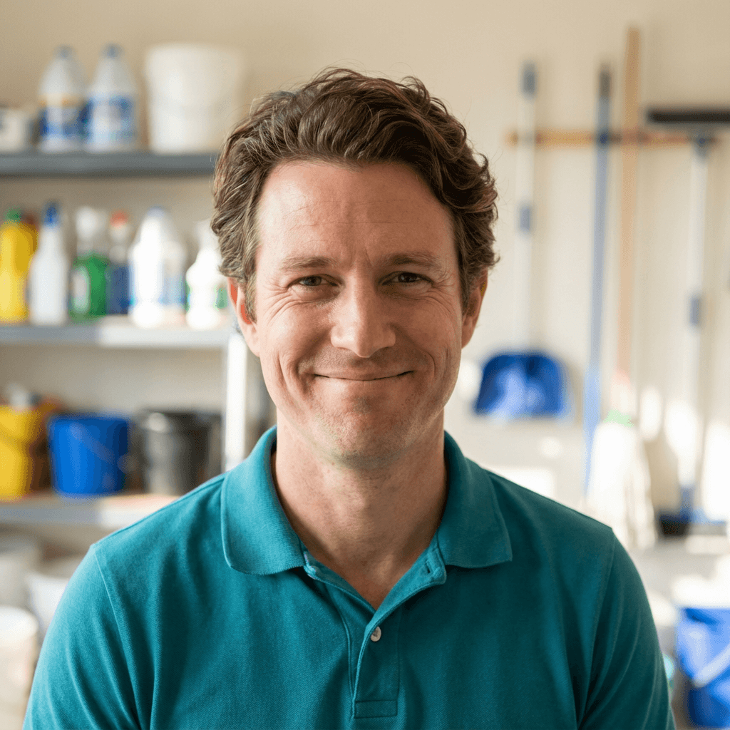 James Murphy, homeowner in his newly painted space