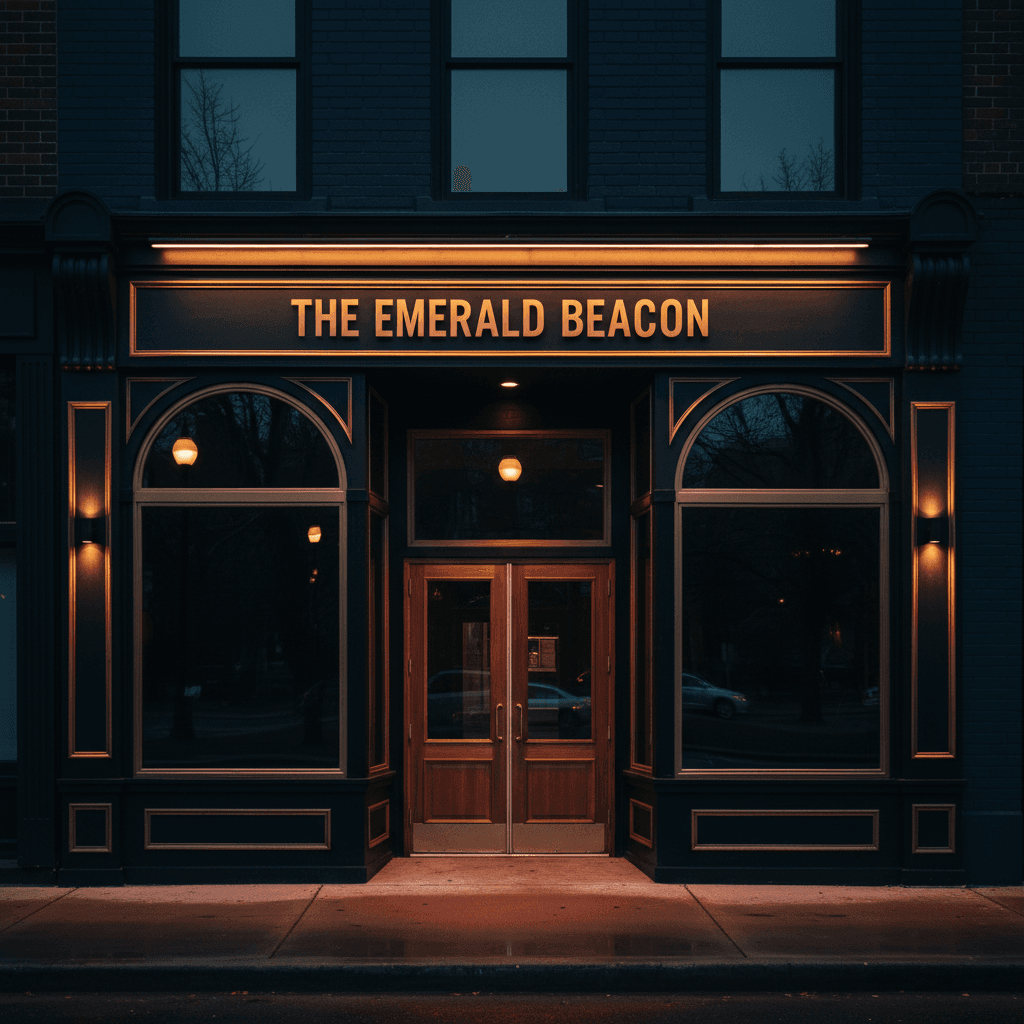 Professionally restored commercial storefront facade