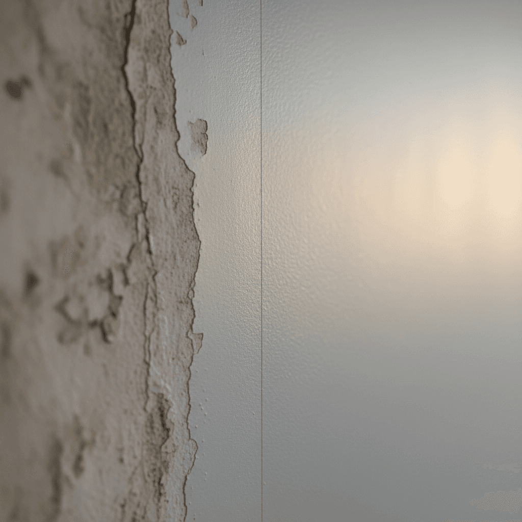 Wall restoration detail