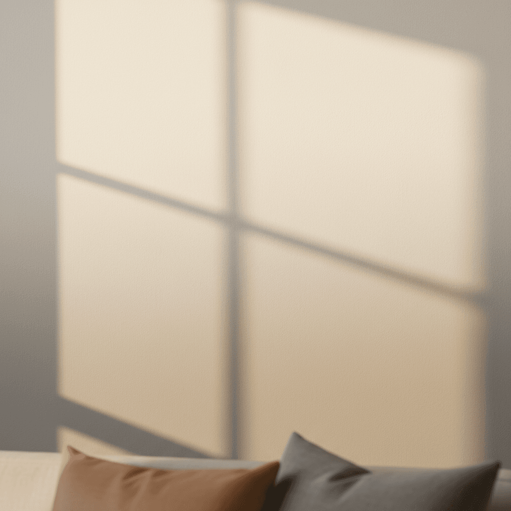 High-quality interior paint finish in living room