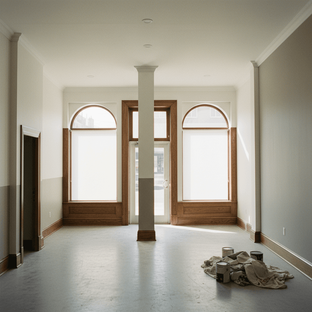 Commercial space painting restoration